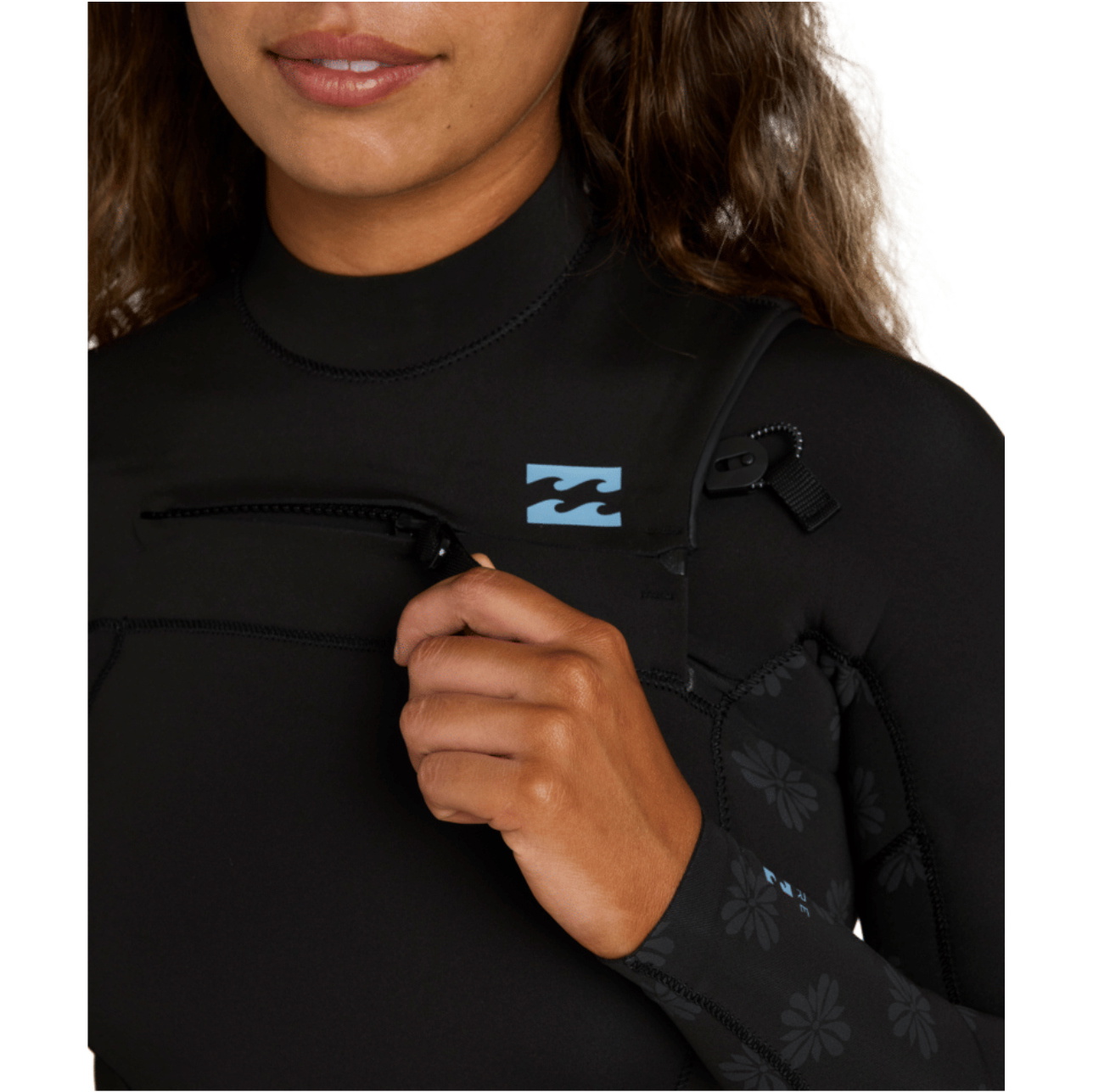 2026 Billabong Womens Absolute Core 4/3mm Chest Zip Wetsuit ABJW100239 - Black